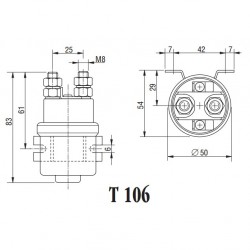 Contactor Ravioli T106-120A 24V