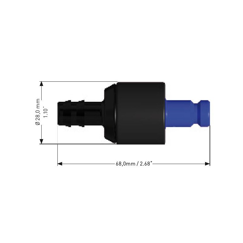 Conector macho BFS