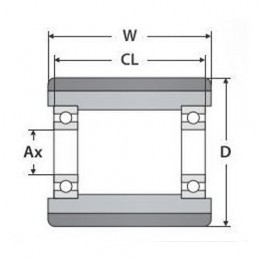 Rueda rodillo 82x82x20 CR