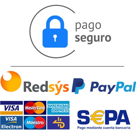Pago seguro PayPal Redsys SEPA
